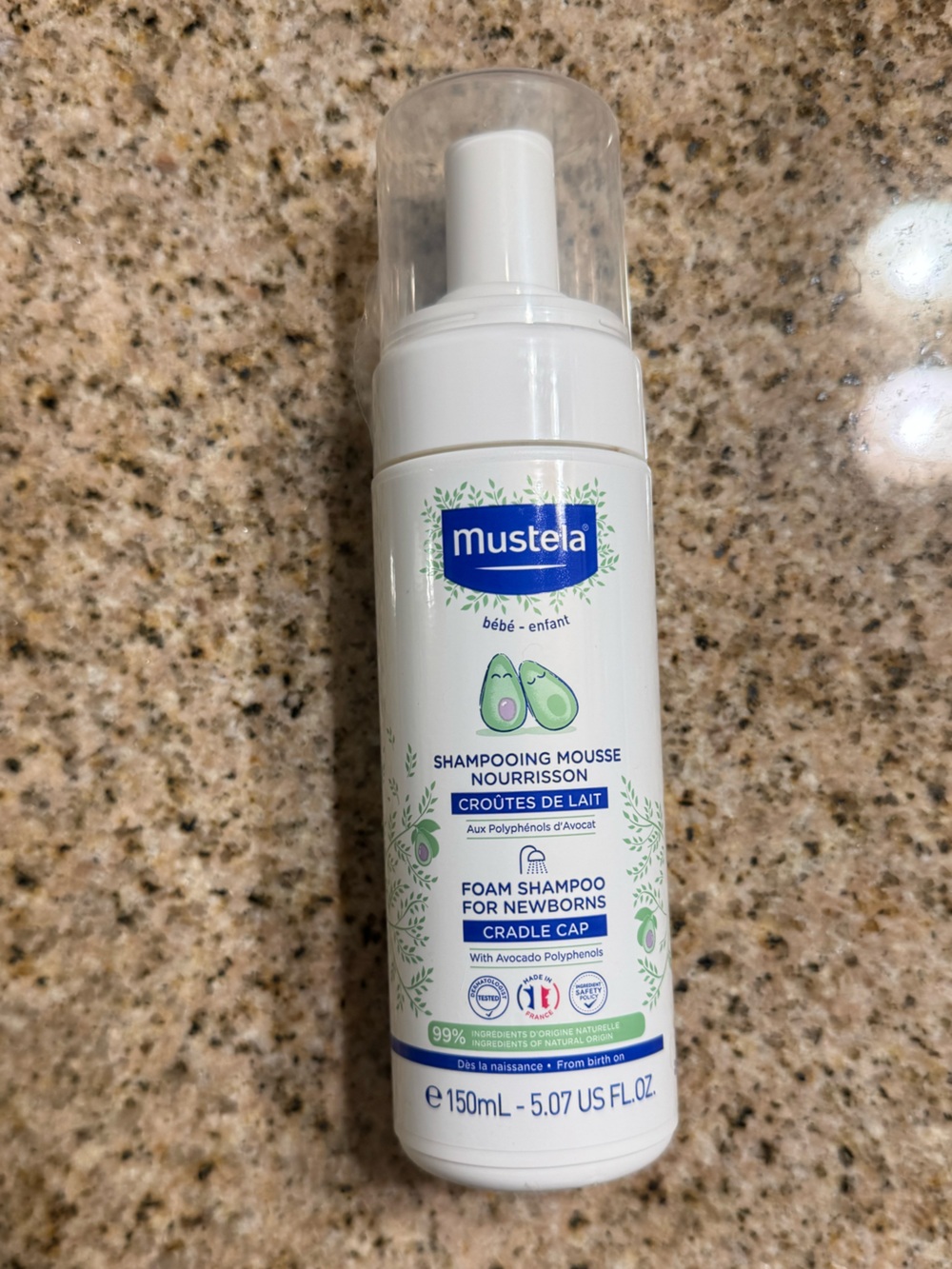 Mustela Shampooing Mousse (Foam Shampoo for newborns)